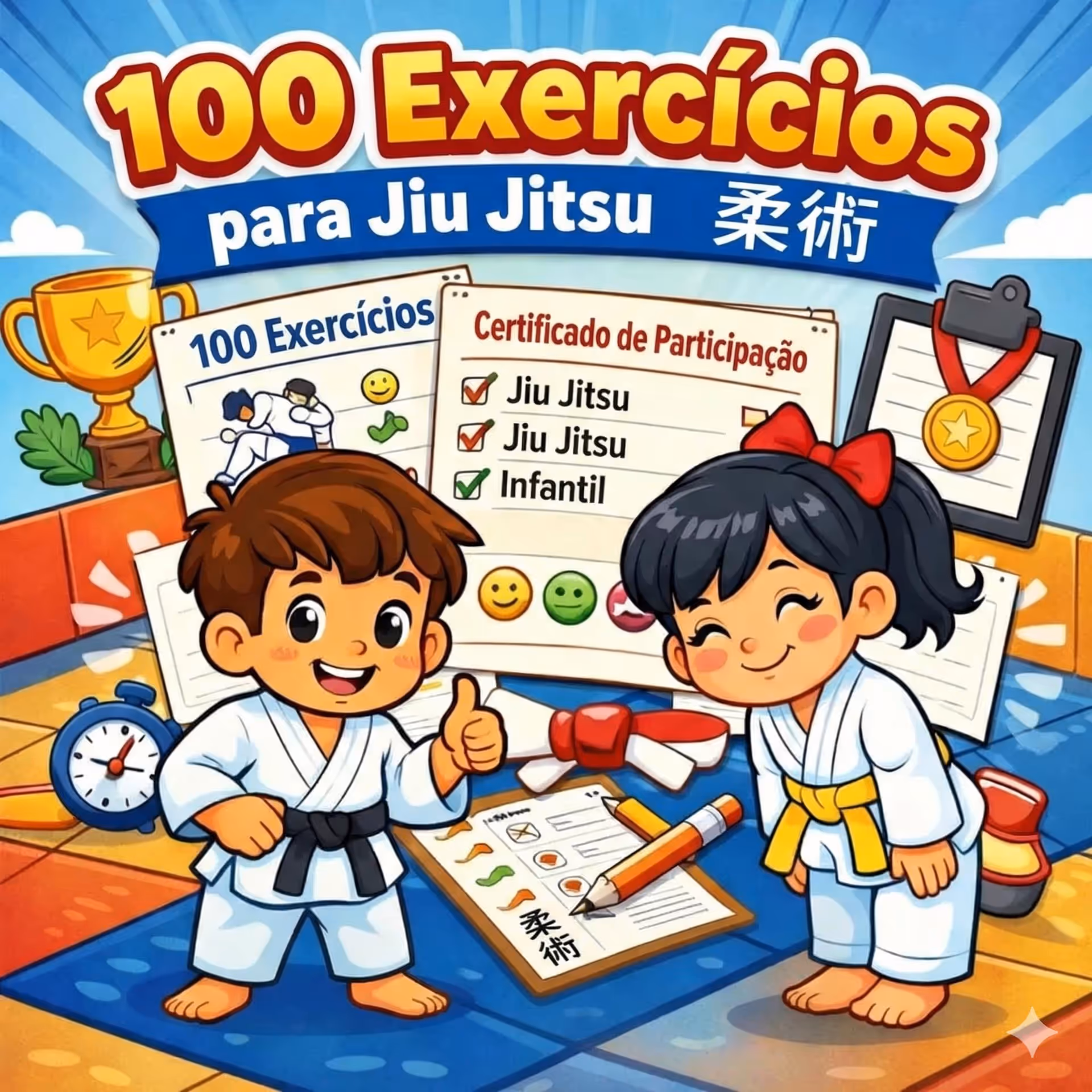 Fichas de Avaliação Técnica e Comportamental para Jiu-Jitsu Infantil
